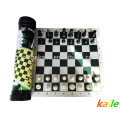 Luxury Schach Set Pack in Riemen Zylinderpaket